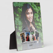 Moderne Fotocollage Afstuderen Keepsake | Wit Fotoplaat (Zijkant)