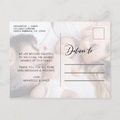 Moderne fotocollage Baby dank u Aankondigingskaart (Achterkant)