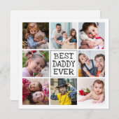 Moderne fotocollage | Beste papa ooit (Voorkant / Achterkant)