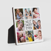 Moderne fotocollage | Beste papa ooit Fotoplaat (Voorkant)