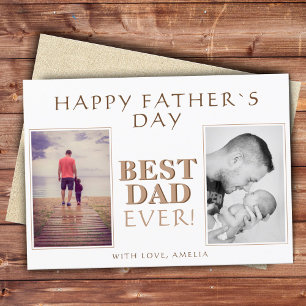 Moderne Fotocollage Beste Papa Ooit Vaderdag Kaart
