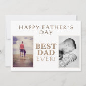 Moderne Fotocollage Beste vader ooit Vaderdag Ca Kaart (Voorkant)