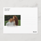 Moderne Fotocollage Diamond Chic Wijzig de Datum Briefkaart (Achterkant)