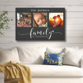 Moderne fotocollage familie is alles canvas afdruk