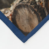 Moderne fotocollage familie typografie fleece deken (Hoek)