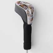 Moderne fotocollage golfheadcover (Schuin)