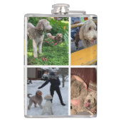 Moderne fotocollage heupfles (Achterkant)