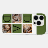 Moderne Fotocollage iPhone Case – "Daddy" (Achterkant (horizontaal))