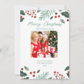 Moderne fotocollage Kerstmis kerstkaart Kaart (Voorkant)