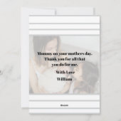Moderne fotocollage | Moederdag kaart (Achterkant)