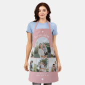 Moderne fotocollage Moederdag roze Schort (Gedragen)