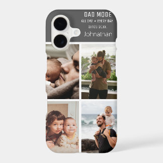 Moderne fotocollage personaliseer papa-modus