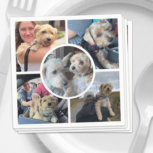 Moderne fotocollage servet