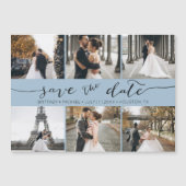 Moderne fotocollage slaat de datum van het puistbl (Voorkant)