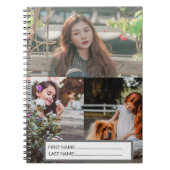 Moderne fotocollage Spiraal Foto Notitieboek (Voorkant)