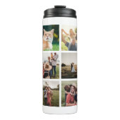 Moderne fotocollage thermosbeker (Voorkant)
