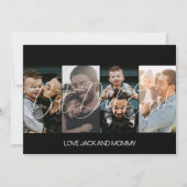 Moderne Fotocollage Vaderdag Feestdagenkaart (Voorkant)