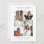 Moderne fotocollage viering van het leven kaart (Achterkant)