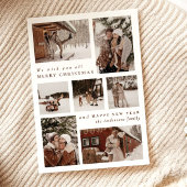 Moderne fotocollage Vrolijk kerstfeest Feestdagenkaart