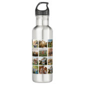 Moderne fotocollage waterfles  (Voorkant)