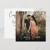 Moderne Fotocollatie Bruidsfeest Kaart (Voorkant / Achterkant)