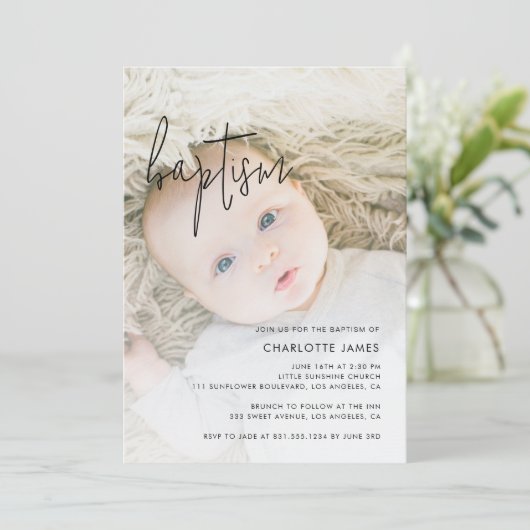 Moderne fotodoop kaart (Staand voorkant)