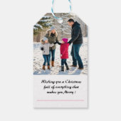 Moderne fotofamilie personaliseren cadeaulabel (Achterkant)