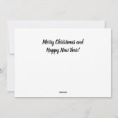 Moderne fotofeestdag feestdagenkaart (Achterkant)