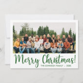 Moderne fotofeestkaart feestdagenkaart (Voorkant)