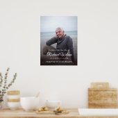 Moderne fotofeestviering van het leven Herdenkings Poster (Keuken)