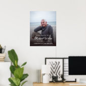 Moderne fotofeestviering van het leven Herdenkings Poster (Thuiskantoor)