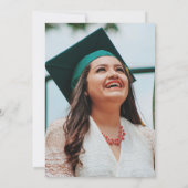 Moderne fotograaf Cap Graduation Party Kaart (Achterkant)