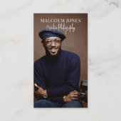 Moderne fotograaf foto visitekaartje (Voorkant)