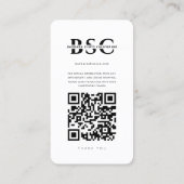 Moderne Fotograaf Fotografie Instagram Grid Visitekaartje (Achterkant)