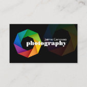 Moderne Fotograaf Visitekaartje (Voorkant)