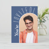 Moderne fotograafpartij kaart (Staand voorkant)