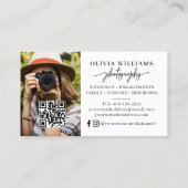 Moderne fotografie 2 QR-fotocode Visitekaartje (Achterkant)
