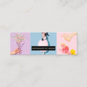 Moderne fotografie coole foto collage fotograaf mini visitekaartje (Voorkant)