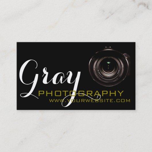 Moderne fotografie, fotograaf visitekaartje (Voorkant)