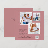 Moderne FOTOGRAFIE Huwelijksuitnodiging QR CODE RS (Voorkant / Achterkant)