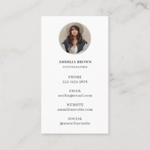 Moderne Fotografie Minimalistisch Professioneel Visitekaartje
