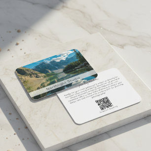 Moderne Fotografie QR-code Camerafotograaf Visitekaartje