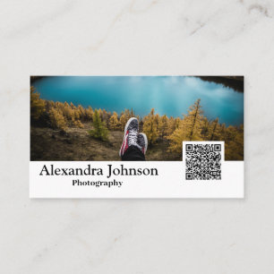 Moderne fotografie QR Code Fotograaf Visitekaartje
