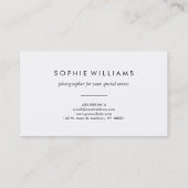 Moderne fotografie rode Waterverf textuur Visitekaartje (Achterkant)