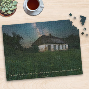 Moderne fotografie Serene Night Sky Quote Legpuzzel