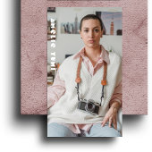 Moderne fotografiefotograaf visitekaartje