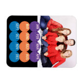 Moderne fotokalender 2018 magneet (Horizontaal)