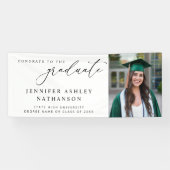 Moderne fotokalligrafie Afstuderen banner - wit (Horizontaal)