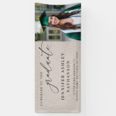 Moderne fotokalligrafie Afstuderen Spandoek (Verticaal)