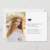 Moderne fotoklas van 2021 afstudeerder aankondigin aankondiging (Achterkant)